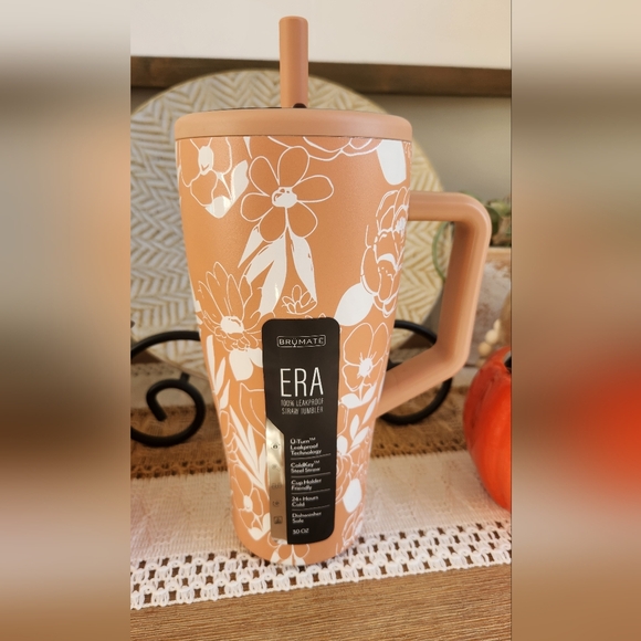 Brumate Era 30oz Sandstone Bloom w/Magnetic Straw Cover - Picture 2 of 6